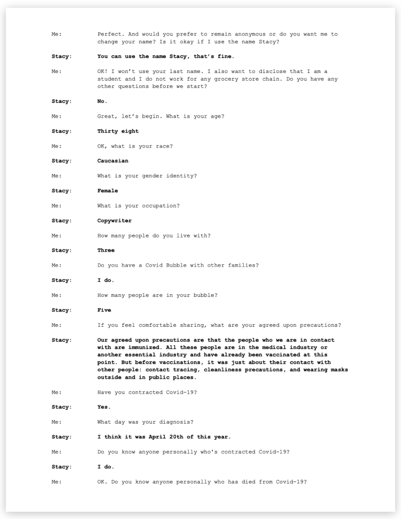 Transcript of interview with Stacy, page 2